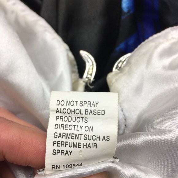 Cache Maxi Dress Size 2 Womans Blue Black Satin Open Back Cut Out Evening Y2K - Picture 10 of 15